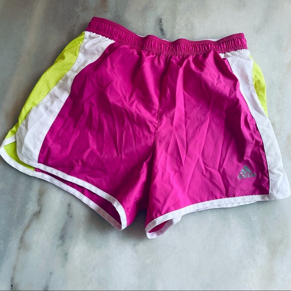 Adidas Pink and Green shorts size S - Picture 1 of 4